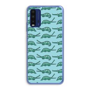 CaseCompany Kroko: Xiaomi Redmi 9T Transparant Hoesje