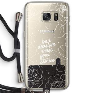 CaseCompany Good stories: Samsung Galaxy S7 Transparant Hoesje met koord