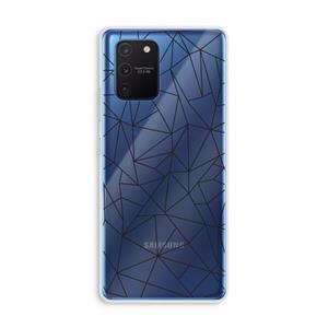 CaseCompany Geometrische lijnen zwart: Samsung Galaxy Note 10 Lite Transparant Hoesje