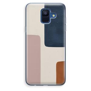 CaseCompany Geo #5: Samsung Galaxy A6 (2018) Transparant Hoesje