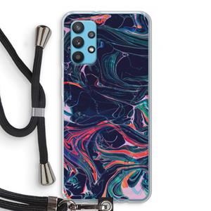 CaseCompany Light Years Beyond: Samsung Galaxy A32 4G Transparant Hoesje met koord