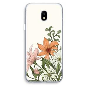 CaseCompany Floral bouquet: Samsung Galaxy J3 (2017) Transparant Hoesje