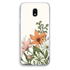 CaseCompany Floral bouquet: Samsung Galaxy J3 (2017) Transparant Hoesje