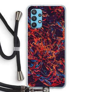 CaseCompany Lucifer: Samsung Galaxy A32 4G Transparant Hoesje met koord