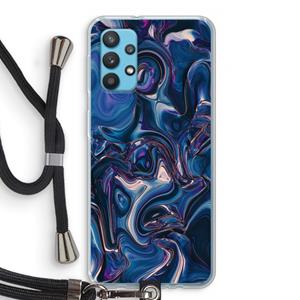 CaseCompany Mirrored Mirage: Samsung Galaxy A32 4G Transparant Hoesje met koord