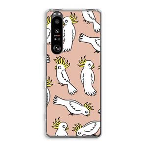 CaseCompany Papegaai: Sony Xperia 1 III Transparant Hoesje