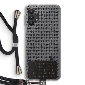 CaseCompany Crazy shapes: Samsung Galaxy A32 5G Transparant Hoesje met koord