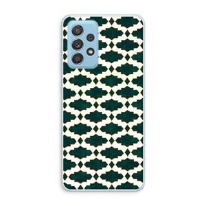 CaseCompany Moroccan tiles: Samsung Galaxy A73 Transparant Hoesje