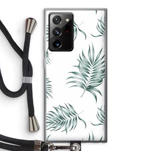 CaseCompany Simple leaves: Samsung Galaxy Note 20 Ultra / Note 20 Ultra 5G Transparant Hoesje met koord
