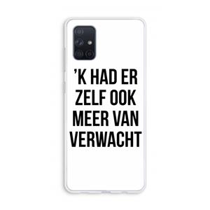 CaseCompany Meer verwacht: Galaxy A71 Transparant Hoesje