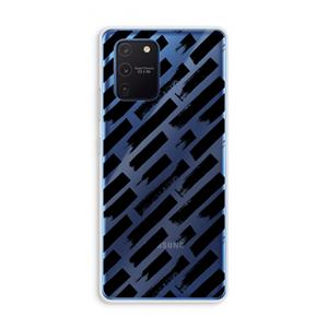 CaseCompany Zwarte vegen: Samsung Galaxy Note 10 Lite Transparant Hoesje