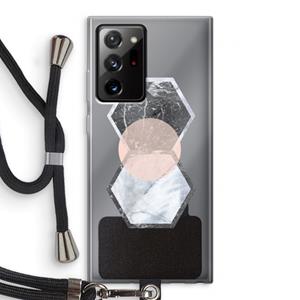 CaseCompany Creatieve toets: Samsung Galaxy Note 20 Ultra / Note 20 Ultra 5G Transparant Hoesje met koord