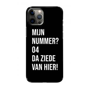 CaseCompany Da ziede van hier - Zwart: Volledig geprint iPhone 12 Hoesje