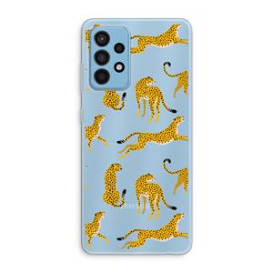 CaseCompany Luipaard: Samsung Galaxy A52 Transparant Hoesje