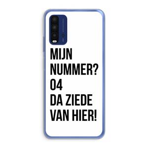 CaseCompany Da ziede van hier: Xiaomi Redmi 9T Transparant Hoesje