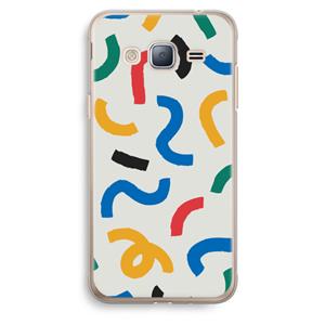 CaseCompany Illustratieve pop 2: Samsung Galaxy J3 (2016) Transparant Hoesje