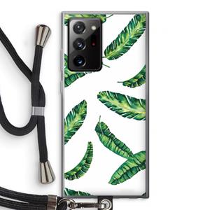 CaseCompany Lange bladeren: Samsung Galaxy Note 20 Ultra / Note 20 Ultra 5G Transparant Hoesje met koord
