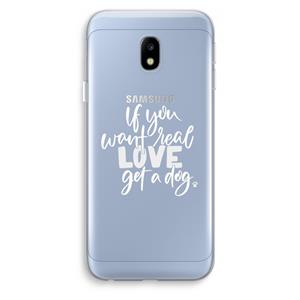 CaseCompany Partner in crime: Samsung Galaxy J3 (2017) Transparant Hoesje