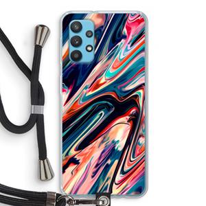 CaseCompany Quantum Being: Samsung Galaxy A32 4G Transparant Hoesje met koord