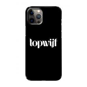CaseCompany Topwijf Zwart: Volledig geprint iPhone 12 Hoesje
