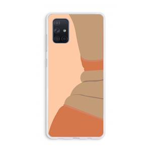 CaseCompany Bikini: Galaxy A71 Transparant Hoesje