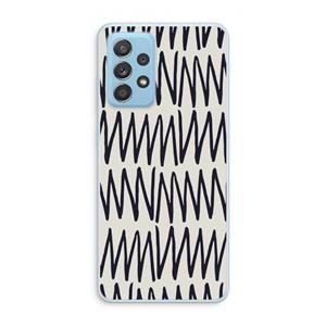 CaseCompany Marrakech Zigzag: Samsung Galaxy A73 Transparant Hoesje