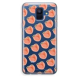 CaseCompany Just peachy: Samsung Galaxy A6 (2018) Transparant Hoesje