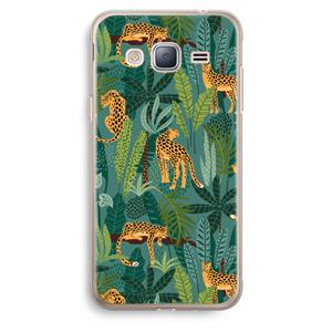 CaseCompany Luipaard 2: Samsung Galaxy J3 (2016) Transparant Hoesje