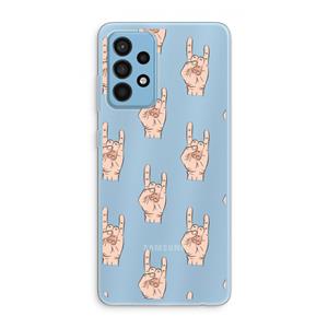 CaseCompany Rock: Samsung Galaxy A52 Transparant Hoesje