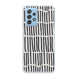 CaseCompany Moroccan stripes: Samsung Galaxy A73 Transparant Hoesje