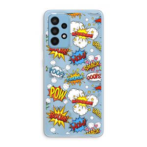 CaseCompany Pow Smack: Samsung Galaxy A52 Transparant Hoesje