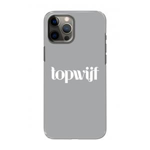 CaseCompany Topwijf Grijs Wit: Volledig geprint iPhone 12 Hoesje