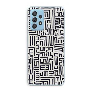 CaseCompany Moroccan Print: Samsung Galaxy A73 Transparant Hoesje