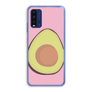 CaseCompany Avocado: Xiaomi Redmi 9T Transparant Hoesje