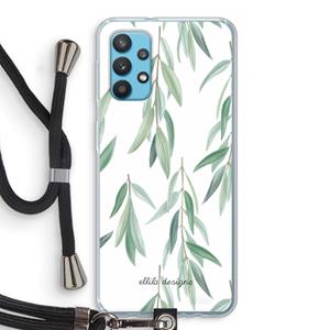 CaseCompany Branch up your life: Samsung Galaxy A32 4G Transparant Hoesje met koord