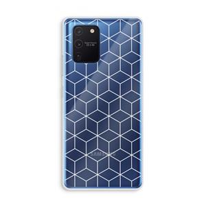CaseCompany Zwart-witte kubussen: Samsung Galaxy Note 10 Lite Transparant Hoesje