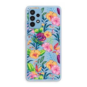 CaseCompany Tropisch 2: Samsung Galaxy A52 Transparant Hoesje