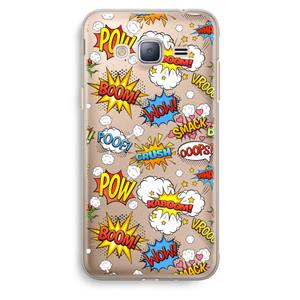 CaseCompany Pow Smack: Samsung Galaxy J3 (2016) Transparant Hoesje