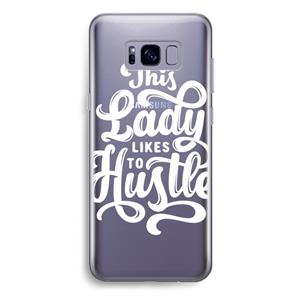 CaseCompany Hustle Lady: Samsung Galaxy S8 Plus Transparant Hoesje