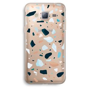 CaseCompany Terrazzo N°13: Samsung Galaxy J3 (2016) Transparant Hoesje