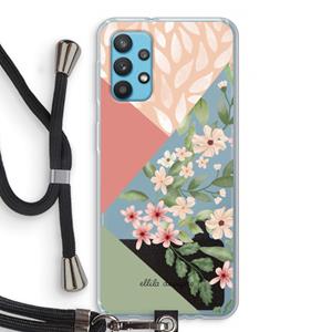 CaseCompany Sweet heaven geometrics: Samsung Galaxy A32 4G Transparant Hoesje met koord