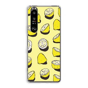 CaseCompany When Life Gives You Lemons...: Sony Xperia 1 III Transparant Hoesje