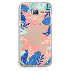CaseCompany Tropisch: Samsung Galaxy J3 (2016) Transparant Hoesje