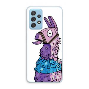 CaseCompany Lama: Samsung Galaxy A73 Transparant Hoesje