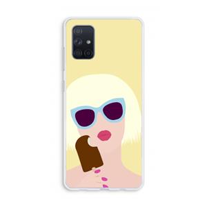 CaseCompany Ice cream: Galaxy A71 Transparant Hoesje