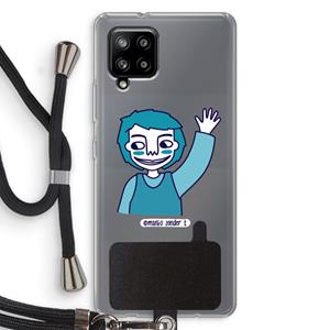 CaseCompany Zwaai: Samsung Galaxy A42 5G Transparant Hoesje met koord