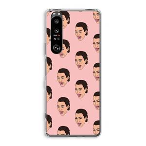 CaseCompany Ugly Cry Call: Sony Xperia 1 III Transparant Hoesje