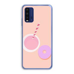 CaseCompany Donut: Xiaomi Redmi 9T Transparant Hoesje