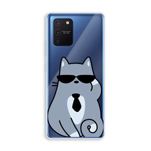 CaseCompany Cool cat: Samsung Galaxy Note 10 Lite Transparant Hoesje