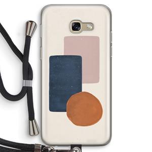 CaseCompany Geo #3: Samsung Galaxy A5 (2017) Transparant Hoesje met koord